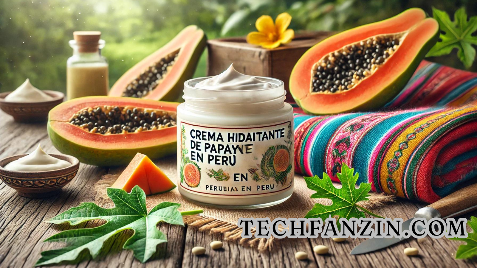 Crema Hidratante de Papaya en Perú Tesis Doctoral