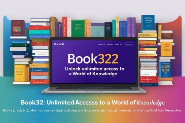 "Modern online platform Book32 offering a vast digital library of books and documents for readers of all genres and interests."