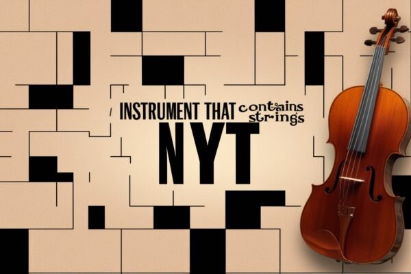 instrument that contains strings nyt