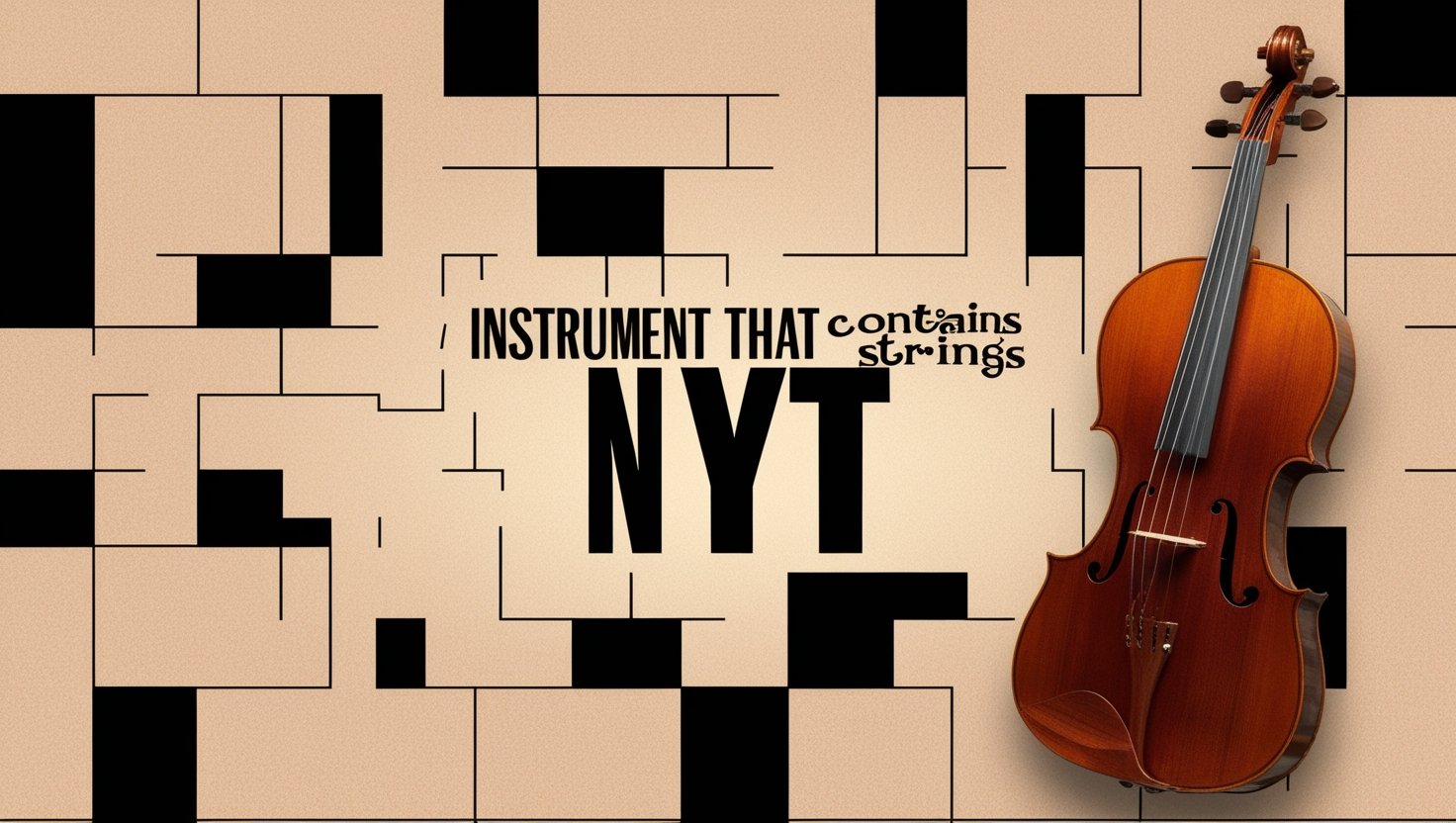 instrument that contains strings nyt