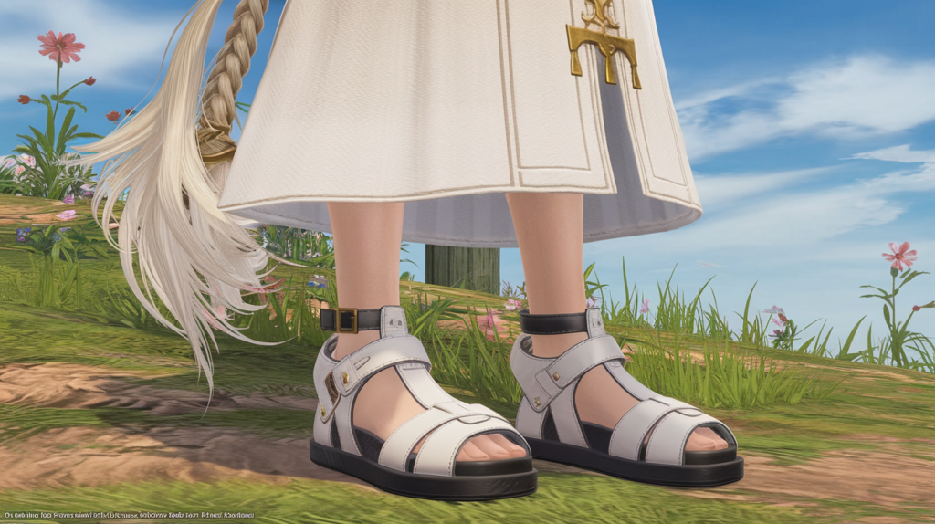 Viera Sandals for Aura Mod FFXIV