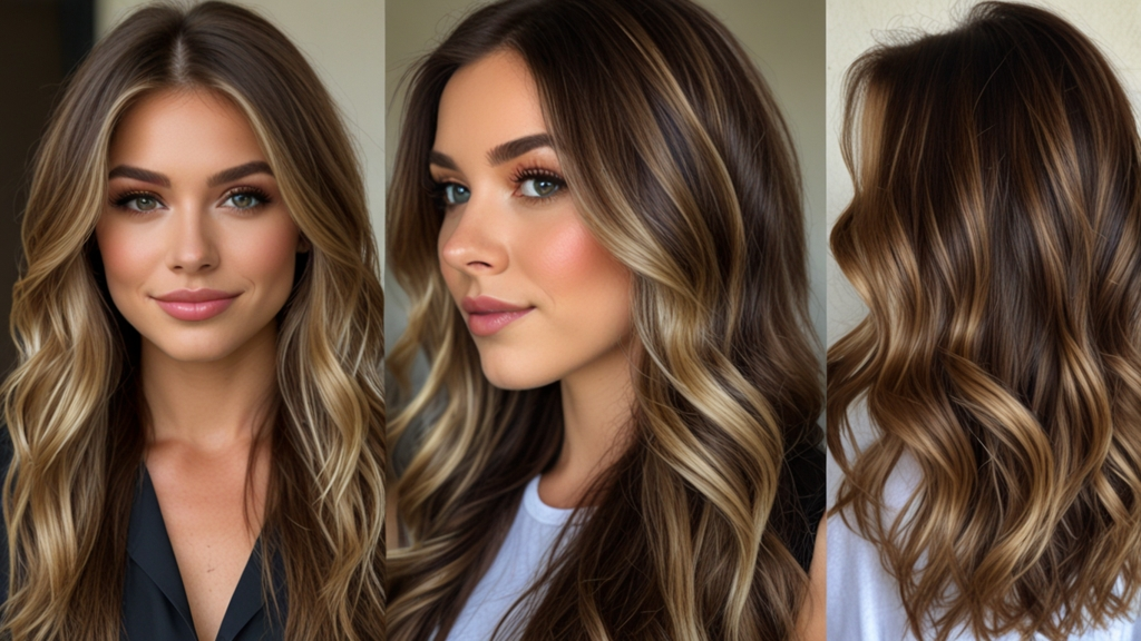 Brown with Blonde Highlights