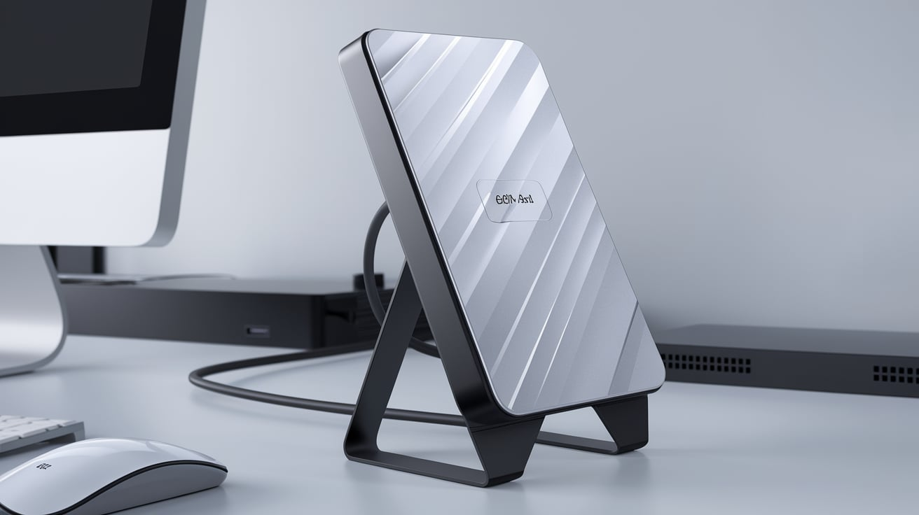 SSD External Hard Drive 4TB with Stand